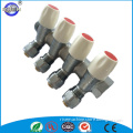 floor heating forged brass connector 4 way manifold